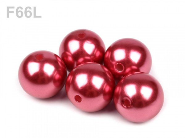 Plastové voskové korálky / perly Glance Ø16 mm