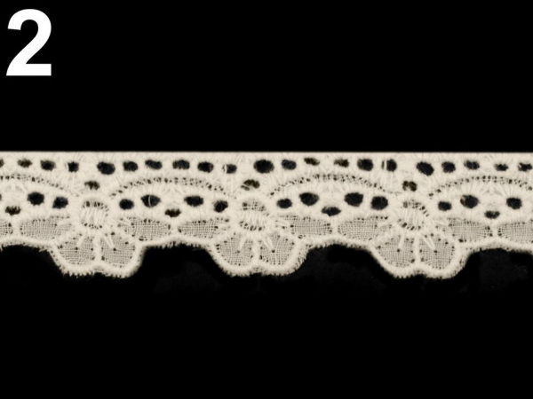 Bavlněná madeira - štykování šíře 20 mm