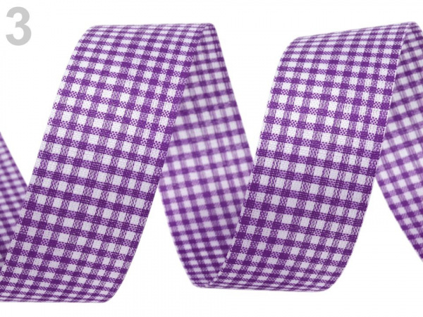 Károvaná stuha řezaná šíře 25 mm