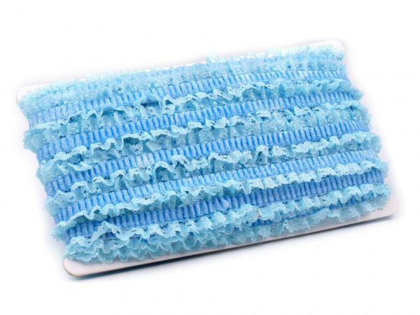 Pruženka s krajkovým volánkem šíře 25 mm