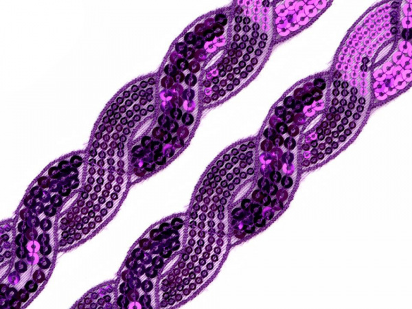 Flitrový prýmek šíře 30 mm obloučky