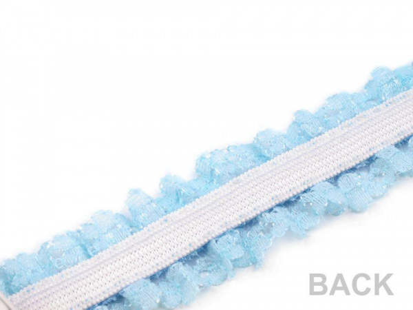 Pruženka s krajkovým volánkem šíře 25 mm