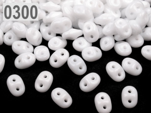 Dvoudírkový rokajl Matubo SuperDuo neprůhledný 2,5x5 mm