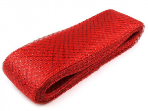 Modistická krinolína na vyztužení šatů a výrobu fascinátorů 7 cm s lurexem