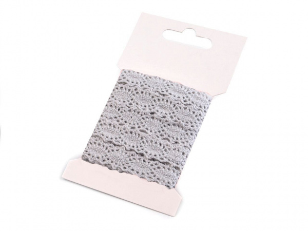 Bavlněná krajka šíře 12 mm paličkovaná