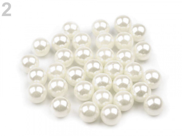 Perly / korálky Ø8 mm k nýtování