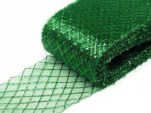 Modistická krinolína na vyztužení šatů a výrobu fascinátorů 7 cm s lurexem