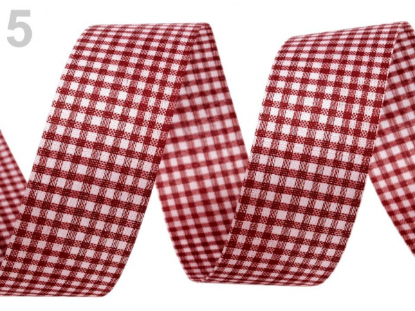 Károvaná stuha řezaná šíře 25 mm