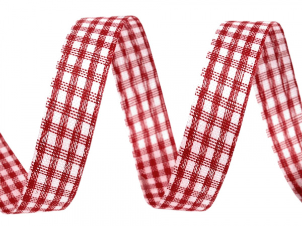 Károvaná stuha řezaná šíře 12 mm