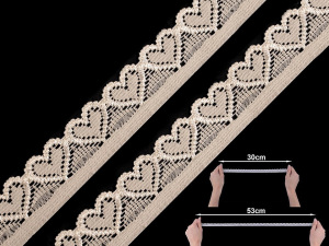 Elastická krajka šíře 17 mm