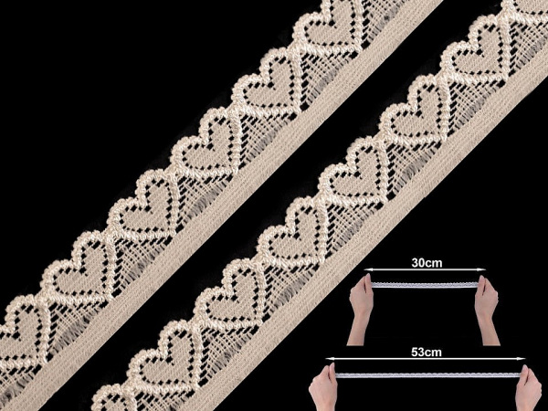 Elastická krajka šíře 17 mm