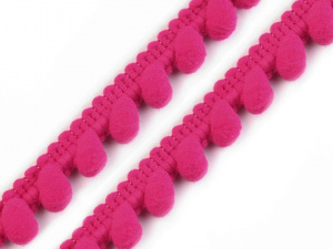 Prýmek šíře 12 mm s bambulkami Ø10 mm