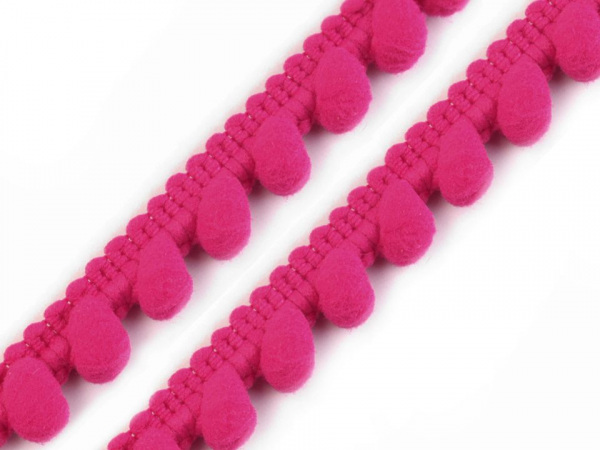 Prýmek šíře 12 mm s bambulkami Ø10 mm