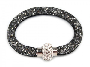 Dutinkový náramek se štrasem