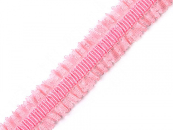 Pruženka s krajkovým volánkem šíře 25 mm