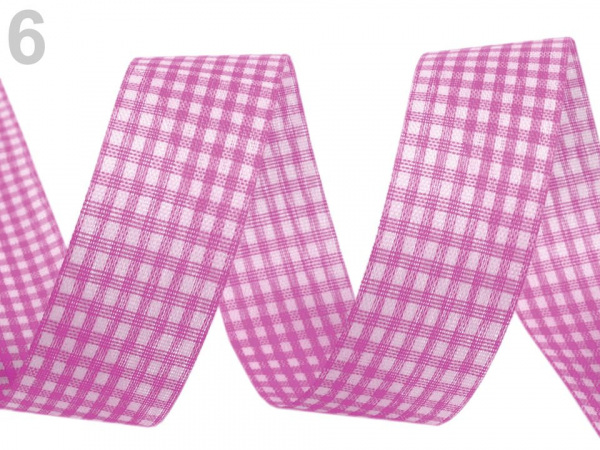 Károvaná stuha řezaná šíře 25 mm