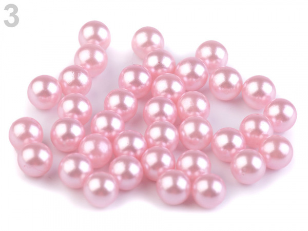 Perly / korálky Ø8 mm k nýtování