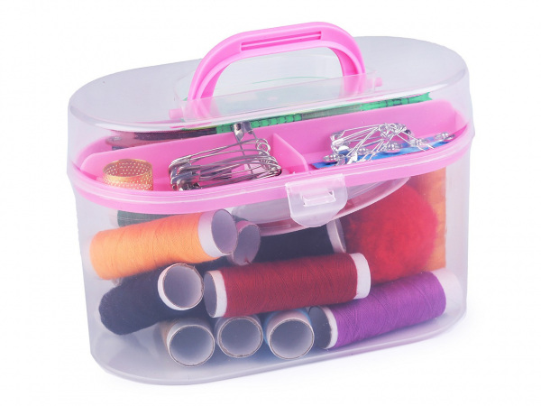 Sada na šití v boxu s jehelníčkem - velká