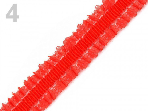 Pruženka s krajkovým volánkem šíře 25 mm