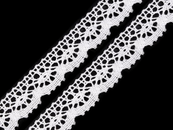 Bavlněná krajka šíře 23 mm paličkovaná