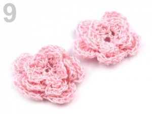 Háčkovaná květina Ø30-40 mm