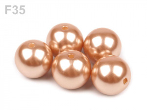 Plastové voskové korálky / perly Glance Ø16 mm