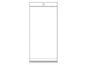 Celofánové sáčky s lepicí lištou a závěsem 10x22 cm