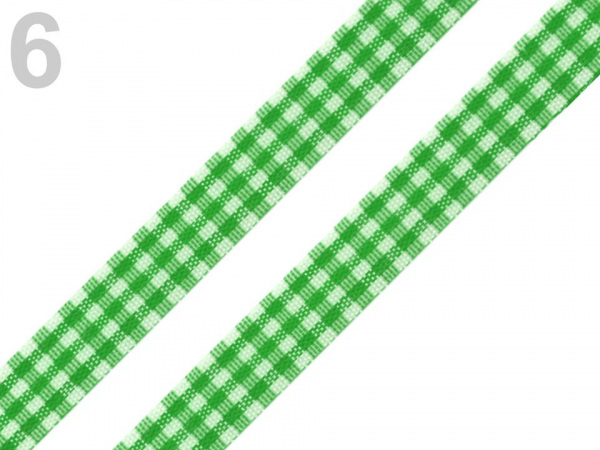 Károvaná stuha řezaná šíře 12 mm