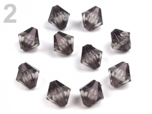 Plastové korálky cínovky / sluníčko 8x8 mm