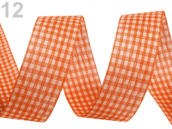 Károvaná stuha řezaná šíře 25 mm