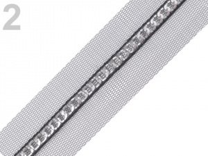 Prýmek šíře 40 mm řetízek na tylu