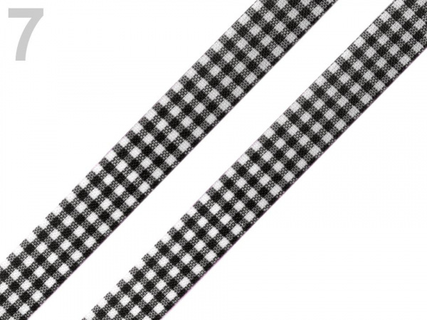 Károvaná stuha řezaná šíře 12 mm