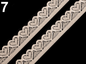 Elastická krajka šíře 17 mm