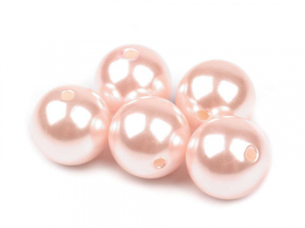 Plastové voskové korálky / perly Glance Ø16 mm