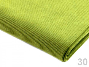 Úplet bavlněný elastický žebrovaný - tunel