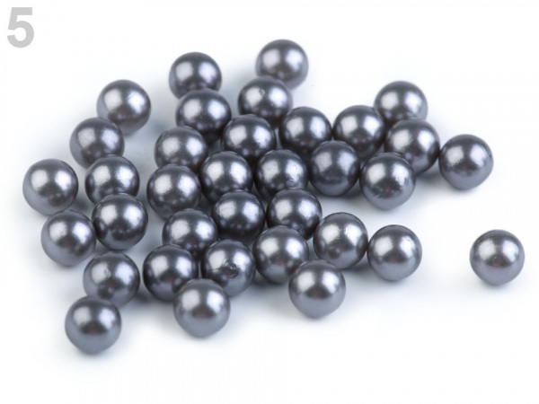 Perly / korálky Ø6 mm k nýtování
