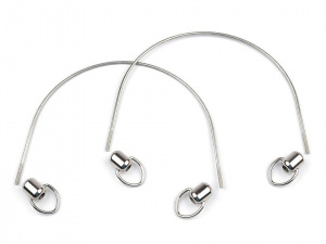Kovová ucha na tašky s koncovkami délka 30 cm