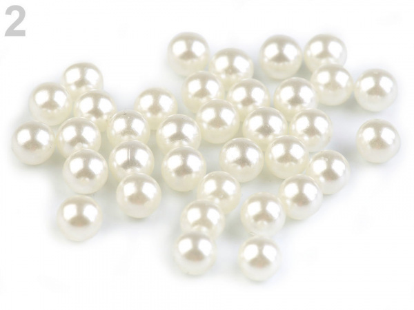 Perly / korálky Ø6 mm k nýtování