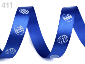 Velikonoční saténová stuha vajíčka šíře 15 mm