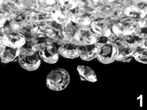Dekorační diamanty Ø6 mm