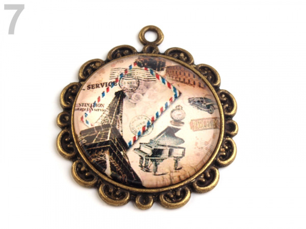 Přívěsek Ø32 mm vintage