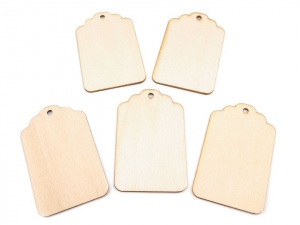 Dřevěný štítek k domalování / dozdobení