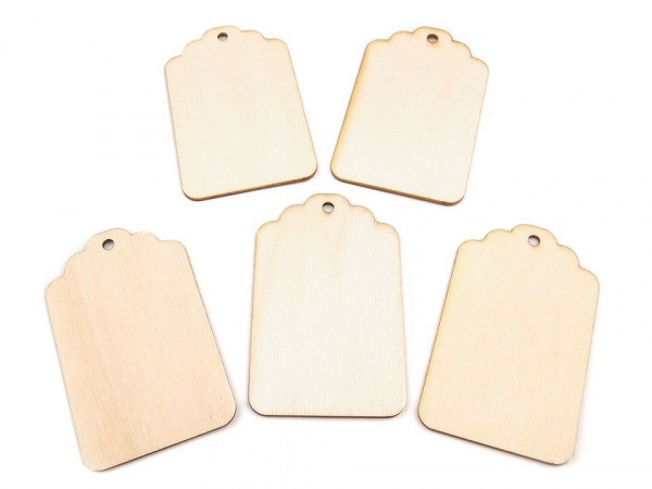 Dřevěný štítek k domalování / dozdobení