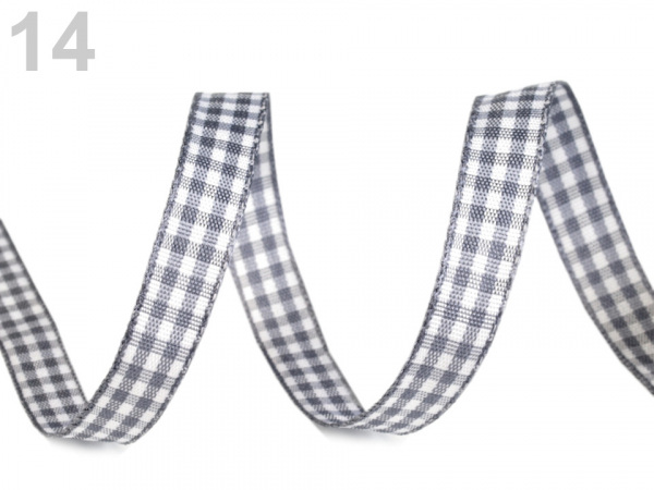Károvaná stuha šíře 10 mm