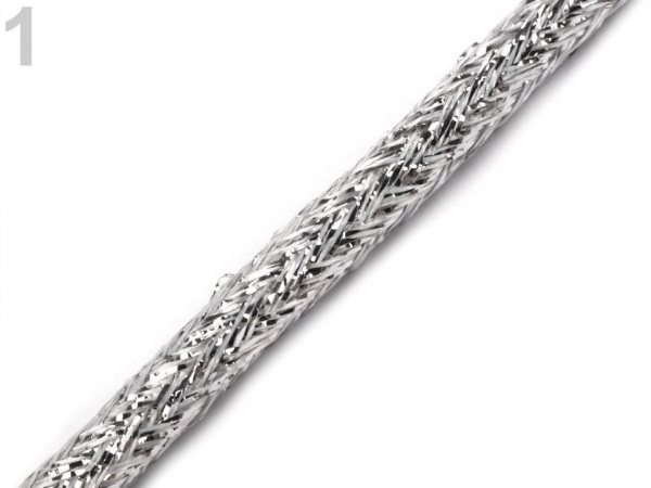 Oděvní / dekorační šňůra  Ø4 mm s lurexem