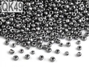 Rokajl 12/0 - 2 mm metalický, neprůhledný