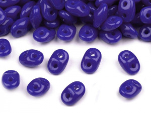 Dvoudírkový rokajl Matubo SuperDuo neprůhledný 2,5x5 mm