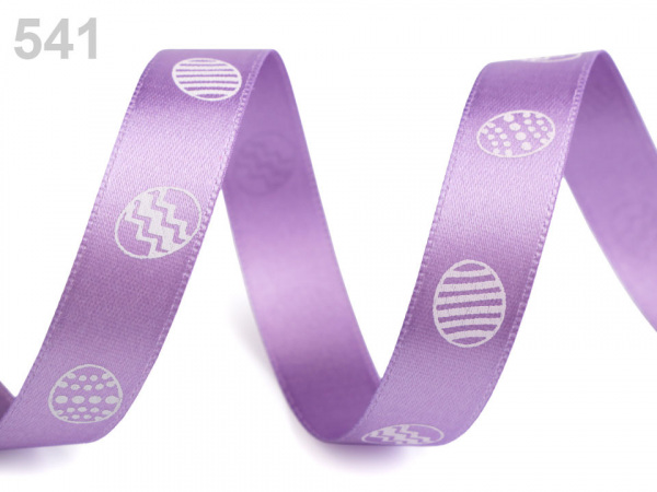 Velikonoční saténová stuha vajíčka šíře 15 mm