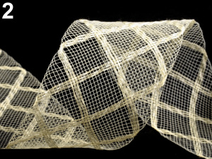 Modistická krinolína na vyztužení šatů a výrobu fascinátorů šíře 4,5 cm