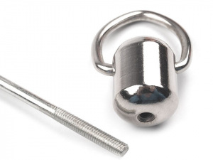 Kovová ucha na tašky s koncovkami délka 30 cm